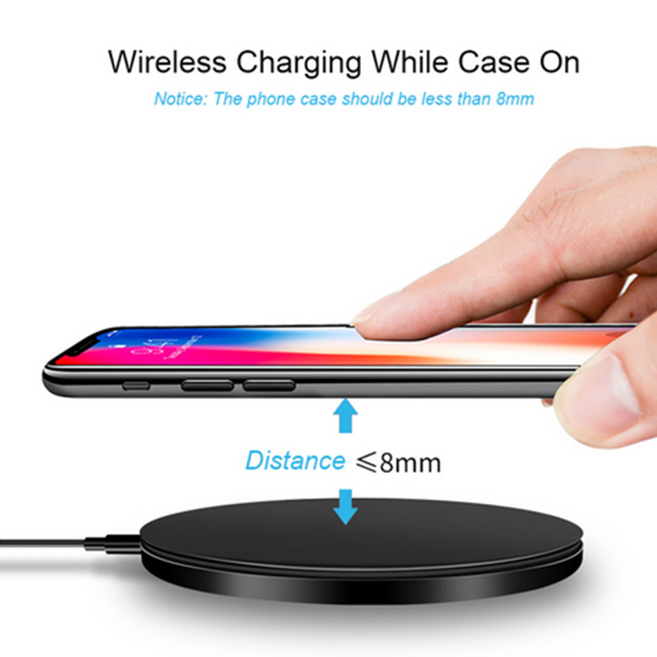 15W Smart Portable Phone Fast Charger Wireless Charger Pad Chargeur Sans Wireless Chargers for iPhone 13 12 X XS Max XR 8 Plus